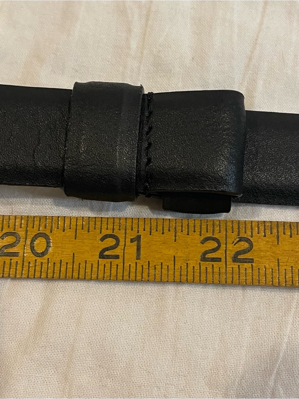 Chico's Black Leather Belt with Silver Twist Buckle - Picture 8 of 9
